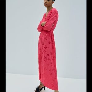 NWT Zara Pink wrap dress